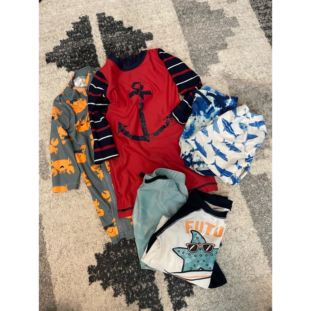 Baby boy Bathing suits lot